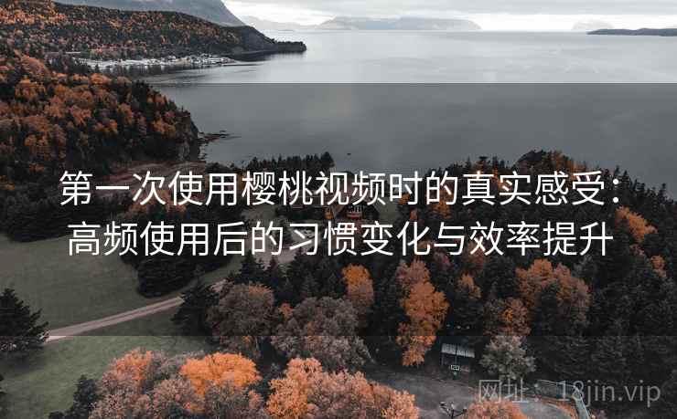 第一次使用樱桃视频时的真实感受：高频使用后的习惯变化与效率提升